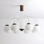 Lustre suspendu globe moderne et élégant à longueur flexible