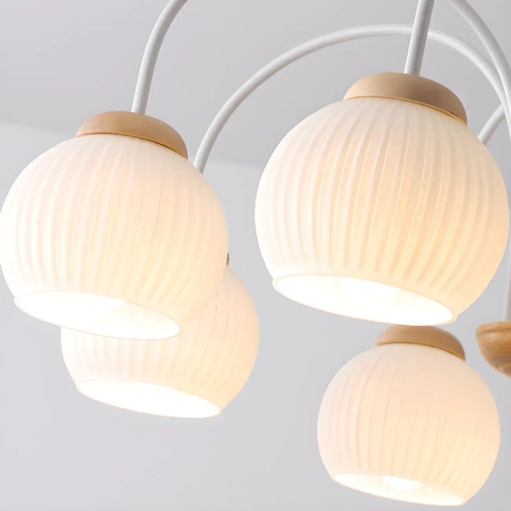 Lustre suspendu globe moderne et élégant à longueur flexible