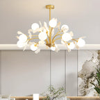 Lustre moderne en laiton à branches au design élégant