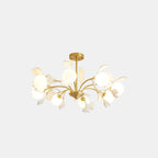 Lustre moderne en laiton à branches au design élégant