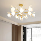 Lustre moderne en laiton à branches au design élégant