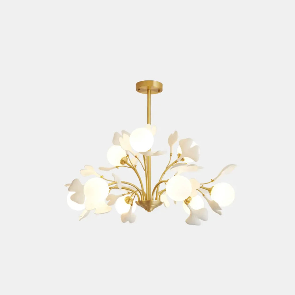 Lustre moderne en laiton à branches au design élégant