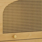 Credenza Orientale in Legno con Cassetti Marrone