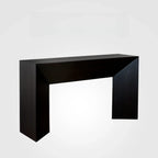 Console moderne avec plateau en pierre et base en bois | HomeyFad