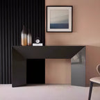 Console moderne avec plateau en pierre et base en bois | HomeyFad