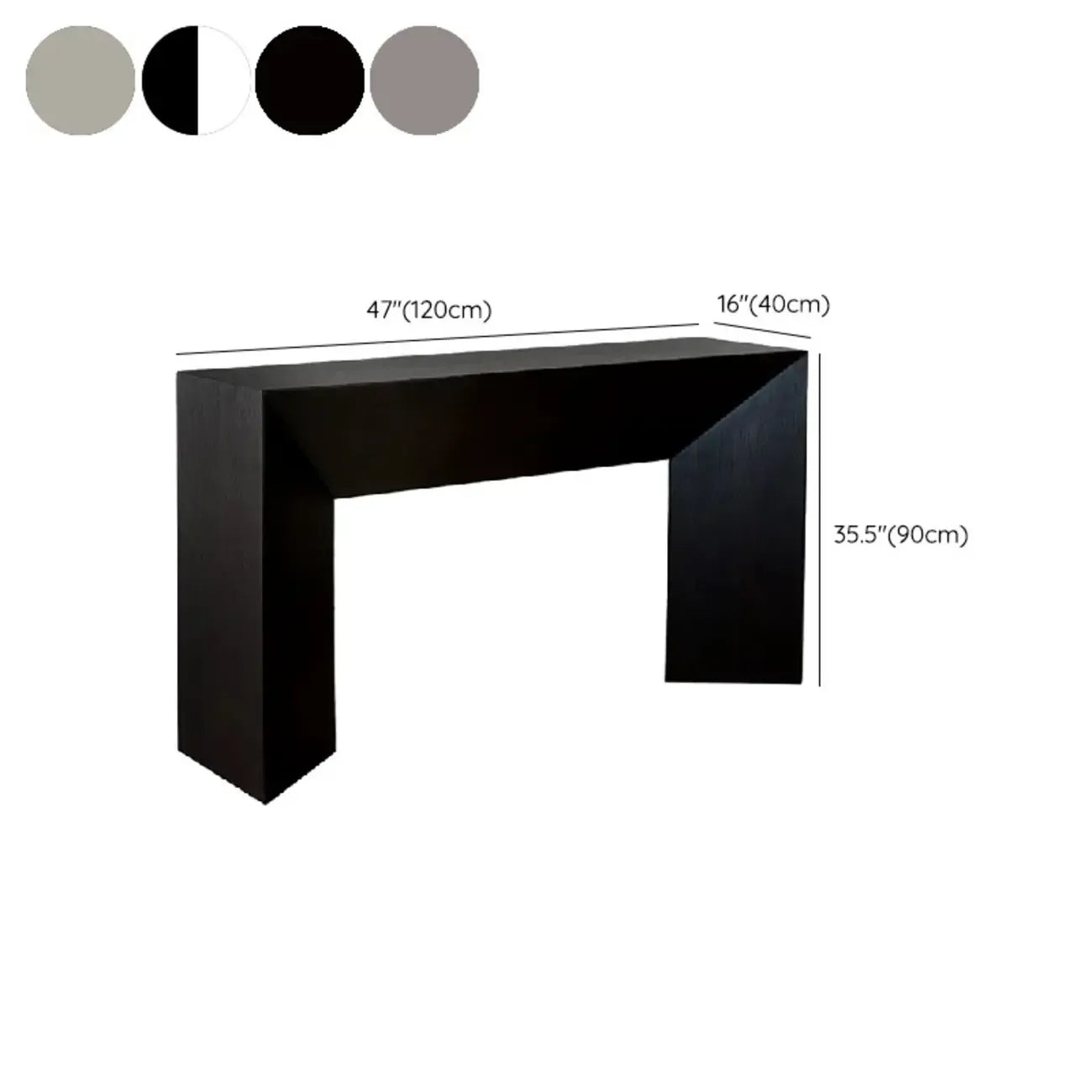 Console moderne avec plateau en pierre et base en bois | HomeyFad