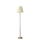Lampadaire moderne avec abat-jour en tissu beige pour salon