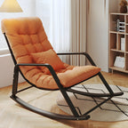 Fauteuil à bascule rembourré surdimensionné d'intérieur moderne