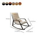Fauteuil à bascule rembourré surdimensionné d'intérieur moderne