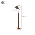 Lampadaire moderne avec abat-jour plissé pour salon