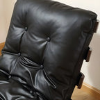 Fauteuil à bascule minimaliste en flanelle pour salon