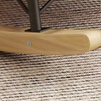 Fauteuil à bascule moderne en flanelle avec repose-pieds
