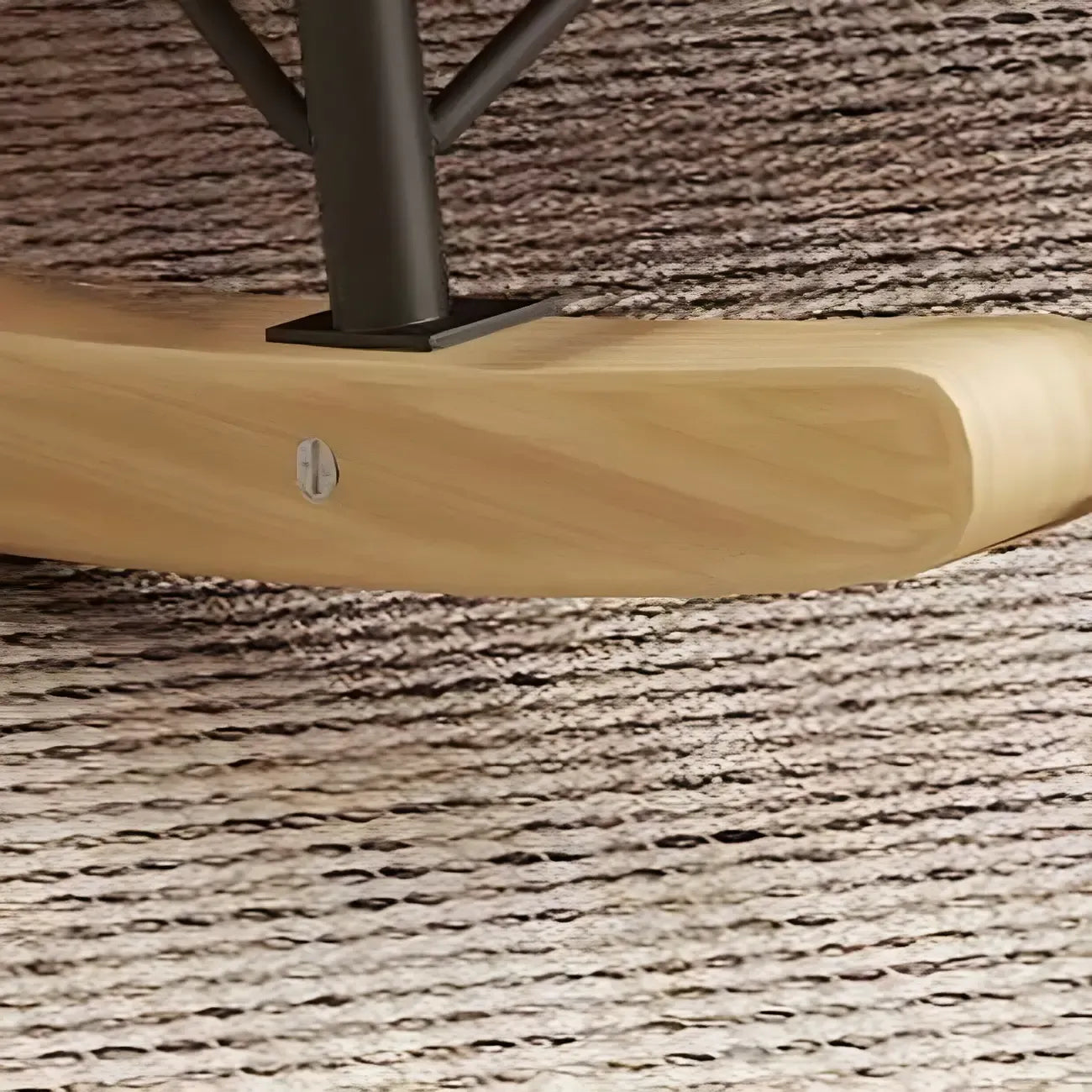 Fauteuil à bascule moderne en flanelle avec repose-pieds
