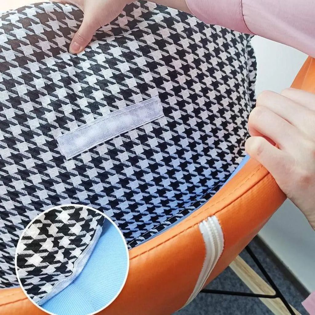 Fauteuil à bascule à oreilles en similicuir avec coussins amovibles