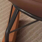 Fauteuil à bascule ergonomique arrondi et rembourré pour salon