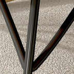 Fauteuil à bascule à oreilles en similicuir avec coussins amovibles