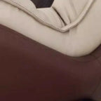 Fauteuil à bascule ergonomique arrondi et rembourré pour salon