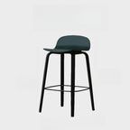 Tabourets de bar minimalistes en bois avec repose-pieds pour la cuisine