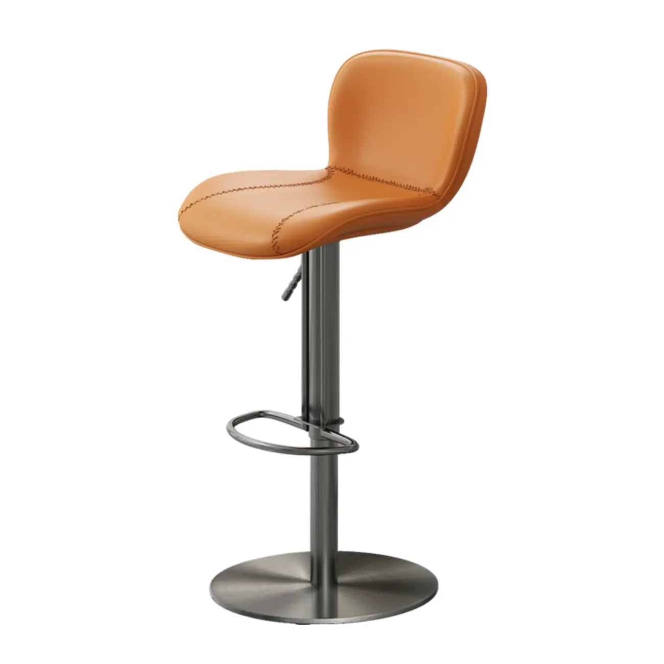 Tabourets de bar modernes réglables en cuir avec repose-pieds pour cuisine