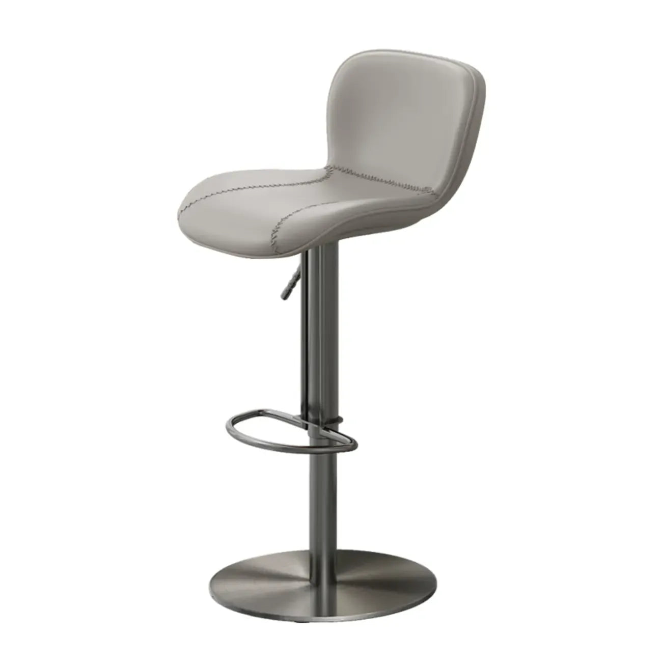 Tabourets de bar modernes réglables en cuir avec repose-pieds pour cuisine