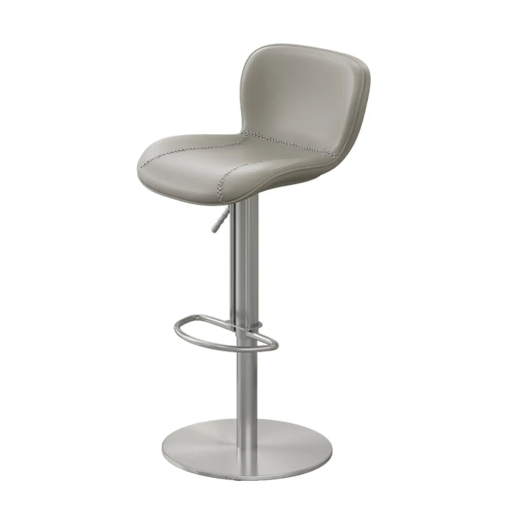 Tabourets de bar modernes réglables en cuir avec repose-pieds pour cuisine