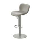 Tabourets de bar modernes réglables en cuir avec repose-pieds pour cuisine