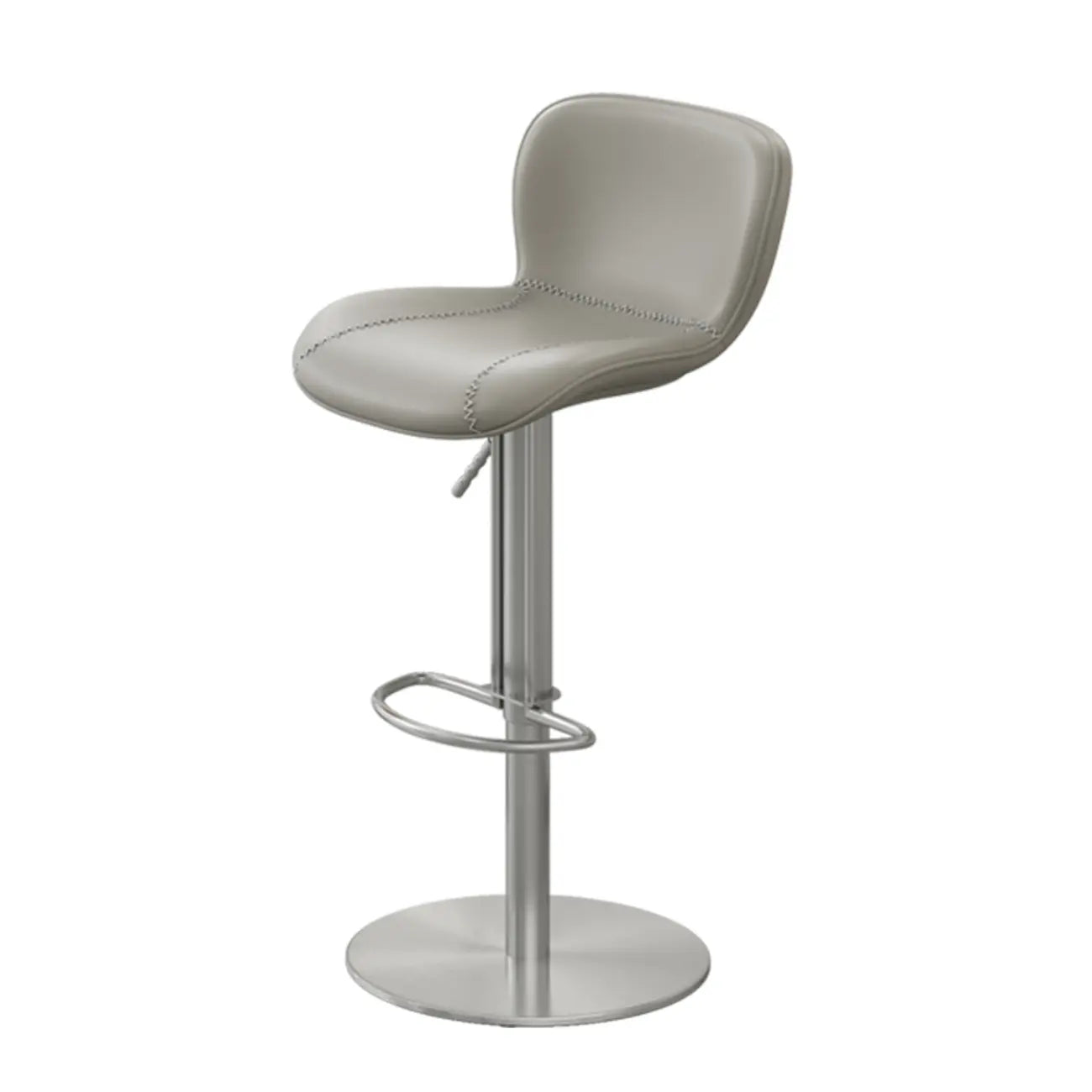 Tabourets de bar modernes réglables en cuir avec repose-pieds pour cuisine