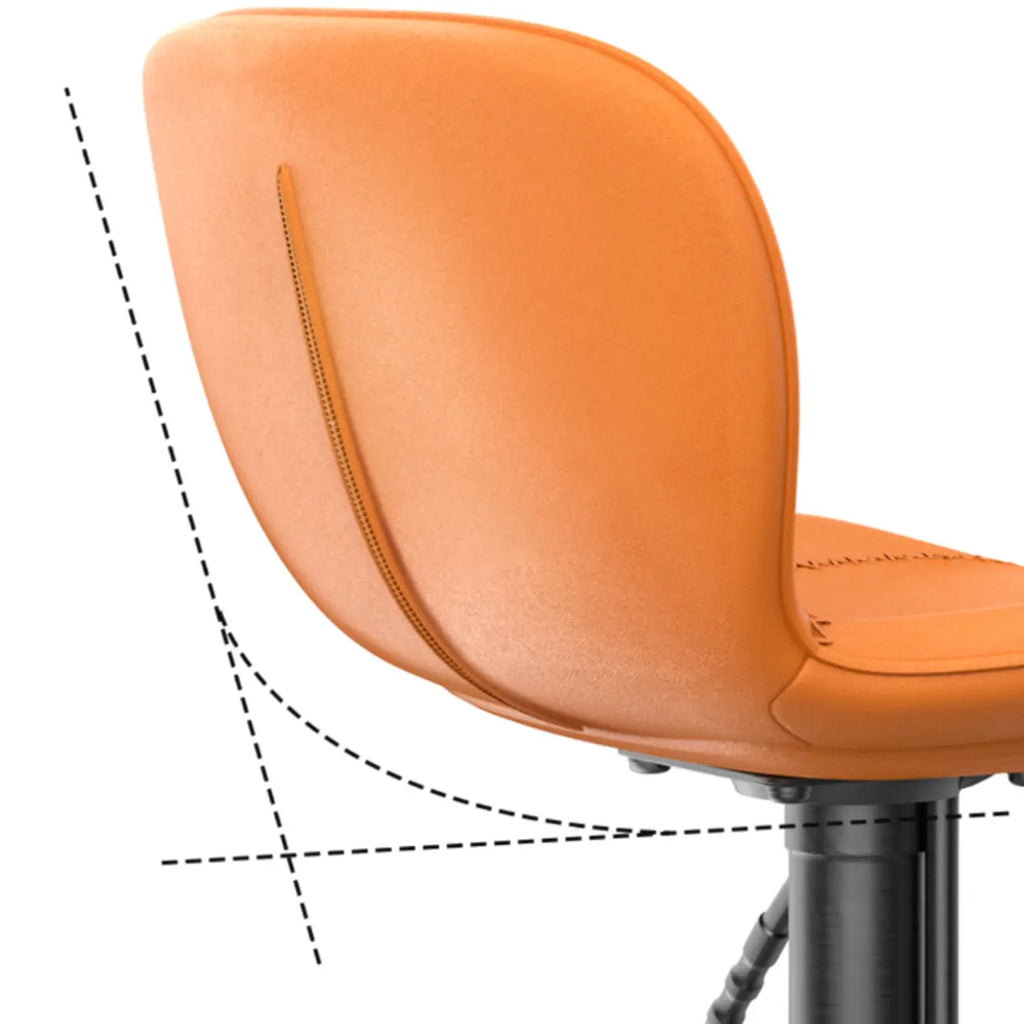 Tabourets de bar modernes réglables en cuir avec repose-pieds pour cuisine