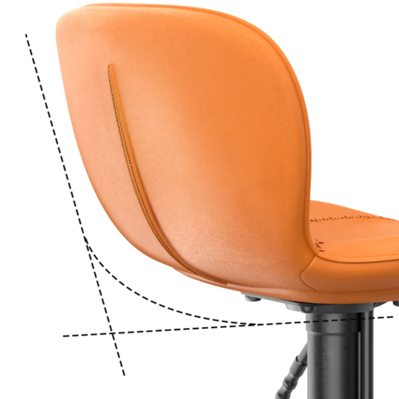 Tabourets de bar modernes réglables en cuir avec repose-pieds pour cuisine