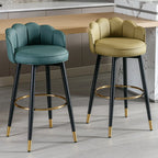 Sgabello da bar in pelle girevole a 360° altezza bancone