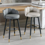 Sgabello da bar in pelle girevole a 360° altezza bancone