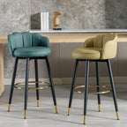 Sgabello da bar in pelle girevole a 360° altezza bancone