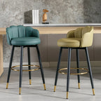 Sgabello da bar in pelle girevole a 360° altezza bancone