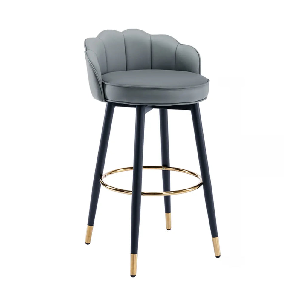 Sgabello da bar in pelle girevole a 360° altezza bancone