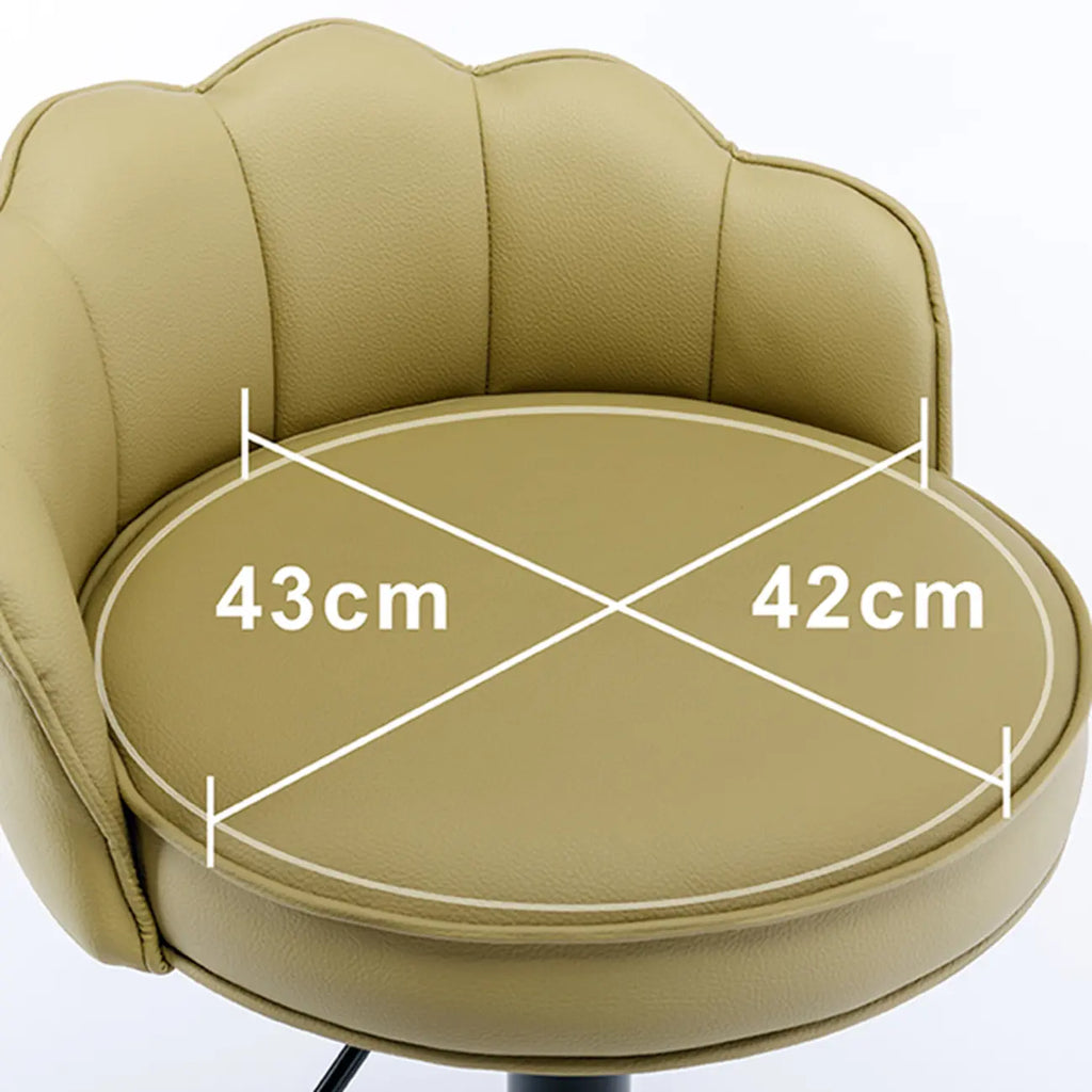 Sgabello da bar in pelle girevole a 360° altezza bancone