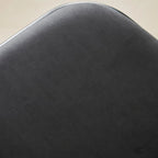 Tabourets de bar minimalistes en cuir avec structure en métal et dossier ajouré