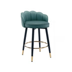 Sgabello da bar in pelle girevole a 360° altezza bancone