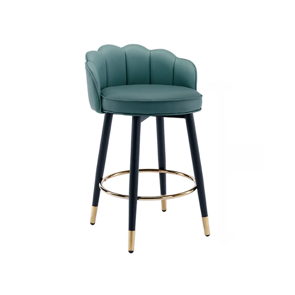 Sgabello da bar in pelle girevole a 360° altezza bancone
