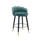 Sgabello da bar in pelle girevole a 360° altezza bancone