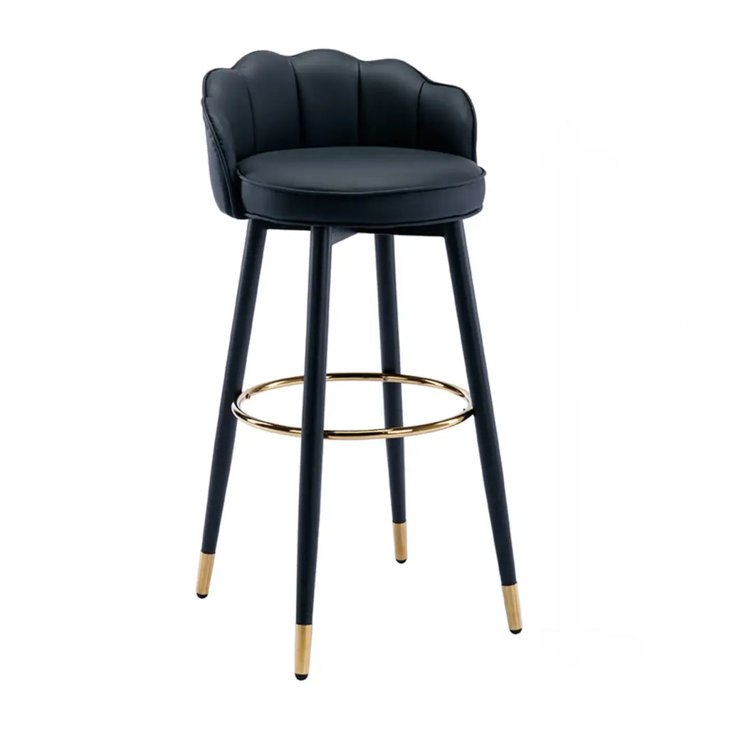 Sgabello da bar in pelle girevole a 360° altezza bancone