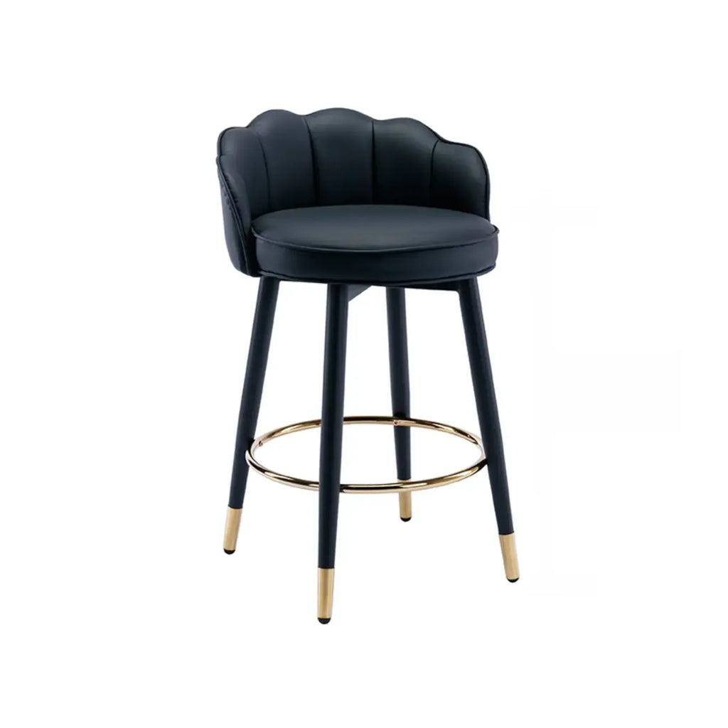 Sgabello da bar in pelle girevole a 360° altezza bancone