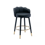 Sgabello da bar in pelle girevole a 360° altezza bancone