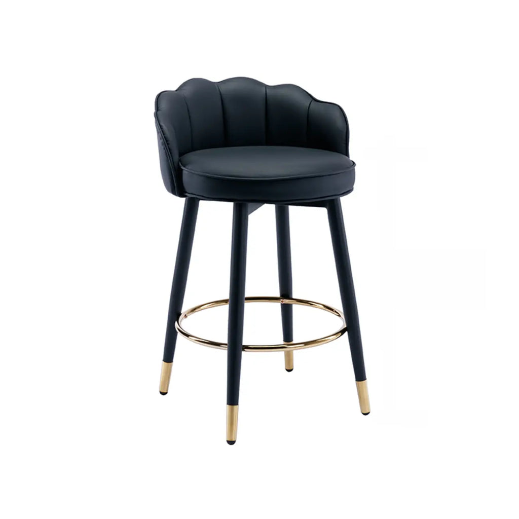 Sgabello da bar in pelle girevole a 360° altezza bancone
