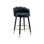 Sgabello da bar in pelle girevole a 360° altezza bancone