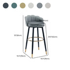 Sgabello da bar in pelle girevole a 360° altezza bancone