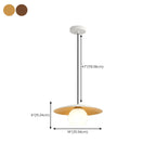 Suspension minimaliste en verre blanc avec disque métallique pour salon