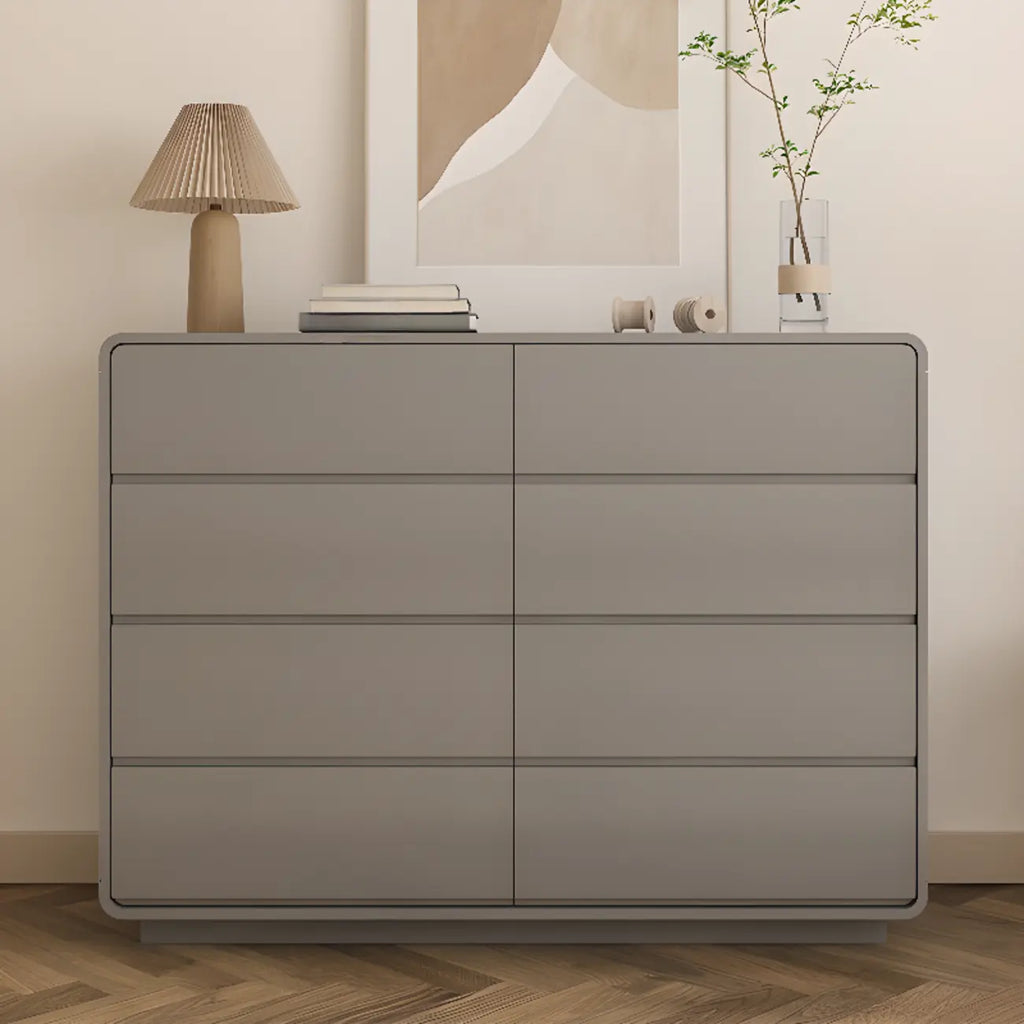 Commode double élégante en pin avec grand espace de rangement pour chambre à coucher