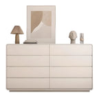 Commode double élégante en pin avec grand espace de rangement pour chambre à coucher