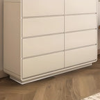 Commode double élégante en pin avec grand espace de rangement pour chambre à coucher