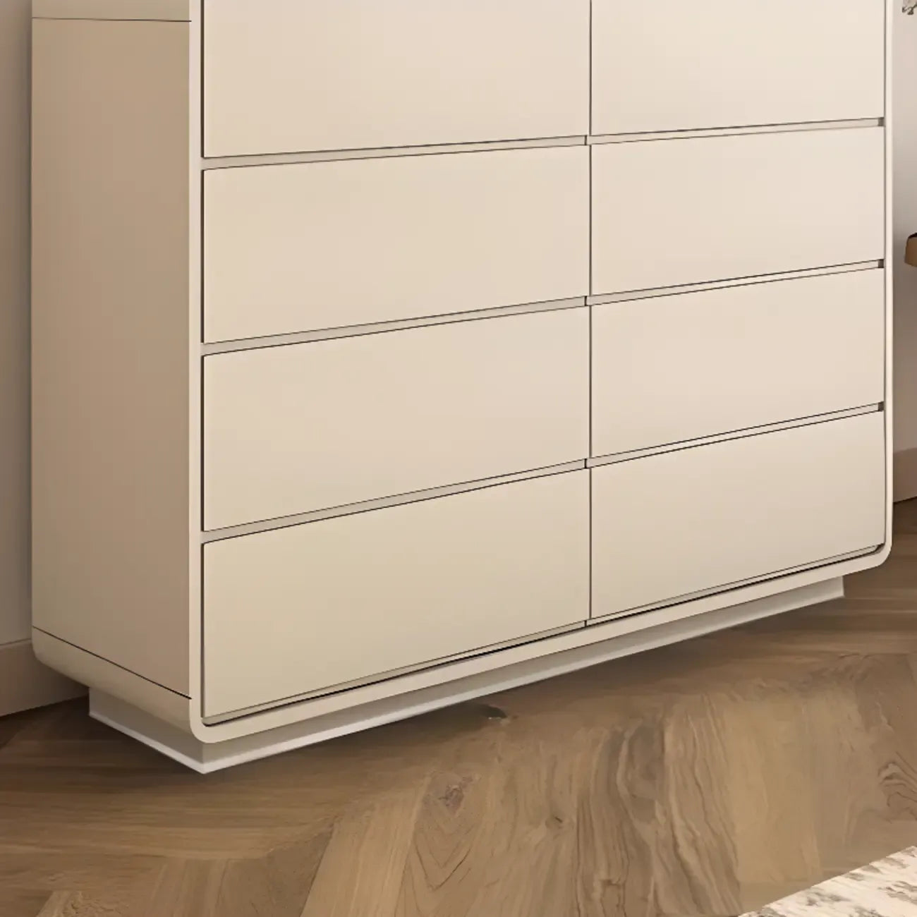 Commode double élégante en pin avec grand espace de rangement pour chambre à coucher